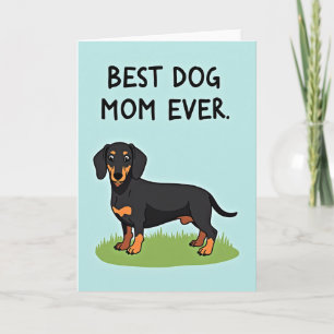 Cartão de Mensagem do Dia das Mães Tan Dog