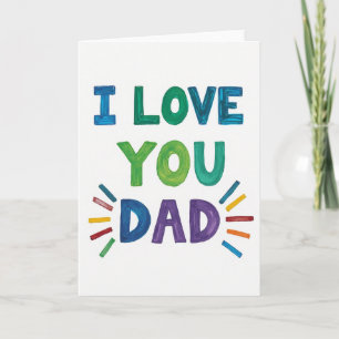 Cartão de Mensagem Eu Te Amo Papai