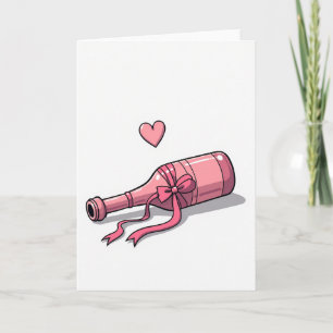 Cartão de Mensagem Garrafa do Amor