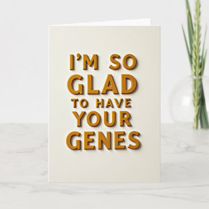 Cartão de Mensagem Genes Dourados