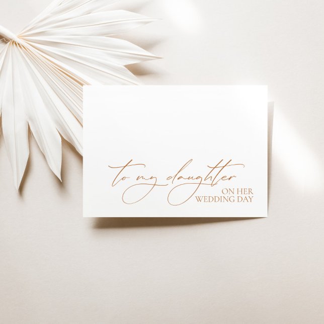 Cartão De Mensagem "Para Minha Filha No Dia Do Cas (Criador carregado)