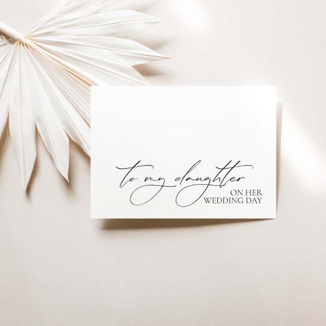 Cartão De Mensagem "Para Minha Filha No Dia Do Cas (Criador carregado)