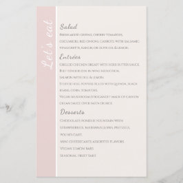 cartão de menu de casamento da coleção robusta mod