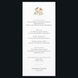 Cartão de Menu de Casamento de Aves de Amor Simple<br><div class="desc">Projetado para coordenar com nossa Coleção de Pássaros do Amor, este cartão de menu delicado apresenta um arco duplo com pássaros de amor de aquarela em flores e uma fonte simples e clássica. Para personalização mais avançada deste design, por exemplo, alteração do layout, da fonte ou do tamanho do texto,...</div>