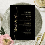 Cartão De Menu De Casamento De Script De rico Para<br><div class="desc">Um simples cartão de casamento de caligrafia. Eu ofereço um serviço de personalização gratuito,  se você tiver perguntas ou solicitações especiais,  por favor,  sinta-se à vontade para me contactar.</div>