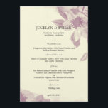 Cartão de Menu de Casamento Floral de Watercolor<br><div class="desc">Uma tomada moderna do design floral faz esta Coleção de Casamentos Florais de Watercolor, irresistível, encantadora e romântica. Escolha entre um fundo creme para uma aparência mais antiga ou um fundo branco para uma aparência mais contemporânea. Disponível em várias cores. As cores personalizadas e os itens correspondentes também estão disponíveis...</div>
