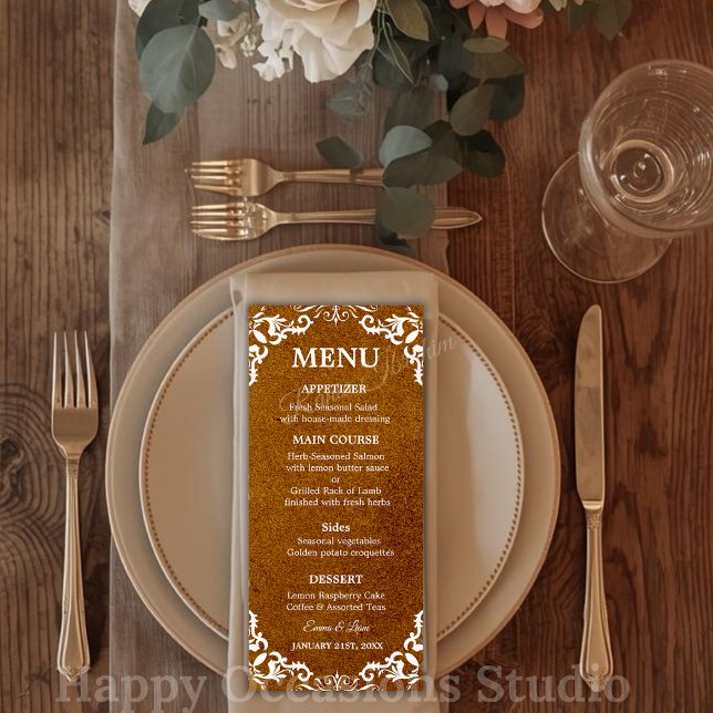 Cartão de Menu de Casamento Mexicano Rústico (https://www.zazzle.com/pd/editcollection?id=119889209443082757
)