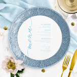 Cartão De Menu De Casamento Redondo De Script De r<br><div class="desc">Um simples cartão de casamento de caligrafia. Eu ofereço um serviço de personalização gratuito,  se você tiver perguntas ou solicitações especiais,  por favor,  sinta-se à vontade para me contactar.</div>