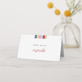 Cartão de menu de comida Doljanchi Coreano