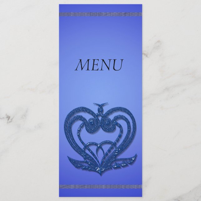 cartão de menu de jantar (Frente)