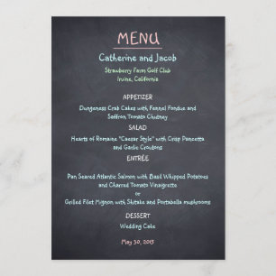 Cartão de Menu de Olhar de Quadro