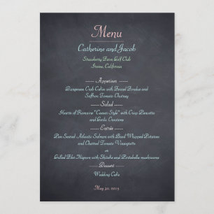 Cartão de Menu de Olhar de Quadro