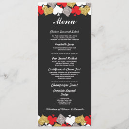 Cartão de Menu de Recepção de Casamento em Las Veg