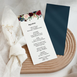 Cartão de Menu do Janto Russo do outono - Borgonha