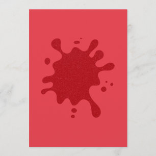 Cartão de Menu Flat Tomato Red Splash – Personaliz