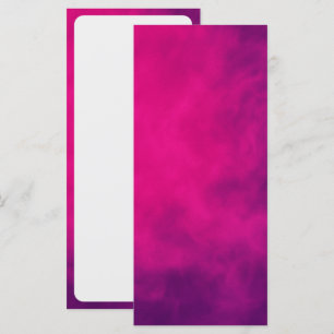 Cartão de Menu Plano com Fumaça Rosa Neon – Person