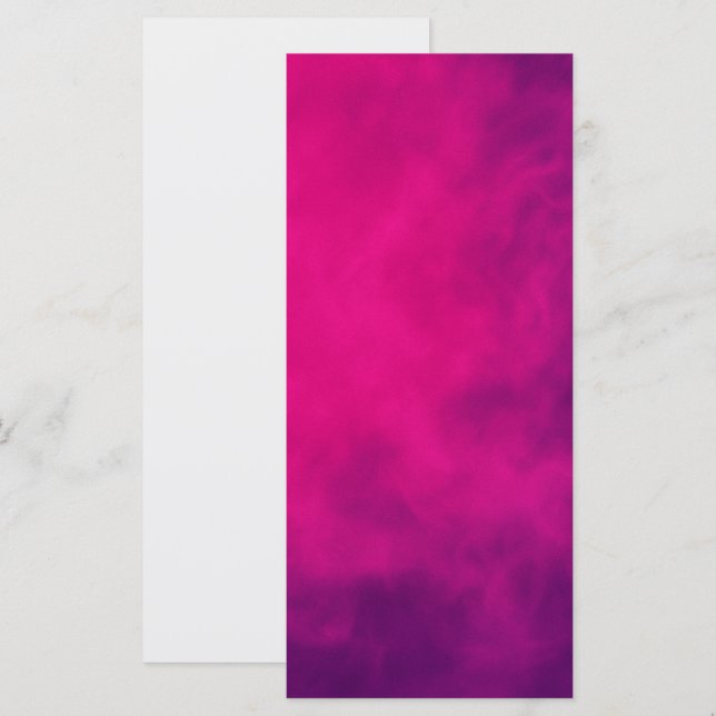 Cartão de Menu Plano com Fumaça Rosa Neon – Person (Frente/Verso)