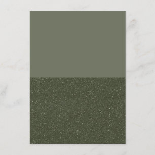 Cartão de Menu Plano Verde Musgo com Horizonte Div