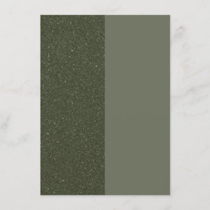 Cartão de Menu Plano Verde Musgo Two-Tone – Person