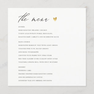 Cartão de menu TIPOGRAFIA SIMPLES ELEGANTE PARA C