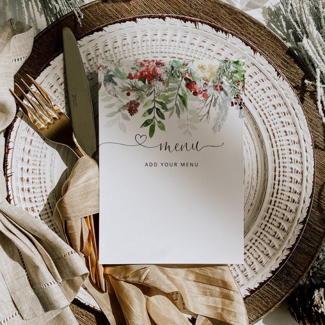 Cartão de menu verde (Criador carregado)