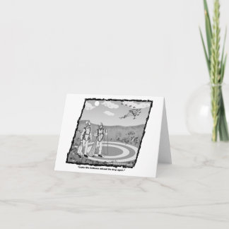 Cartão de mergulhador engraçado