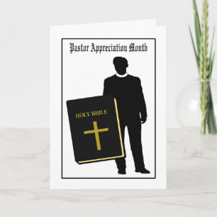 Cartão de Mês de Apreciação do Pastor