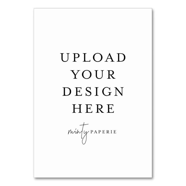 Cartão de Mesa - 3.5" x 5" Retrato (Frente)