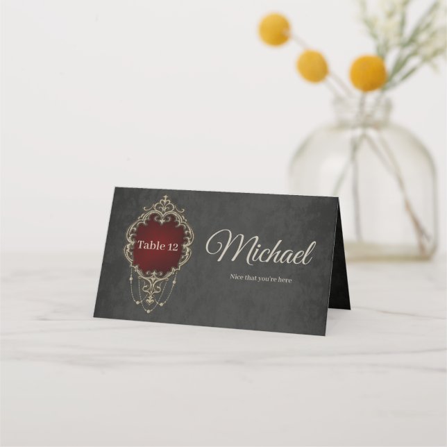 Cartão De Mesa A beleza e a riqueza do amor (Frente)