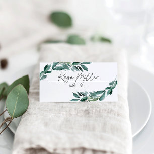 Cartão De Mesa Abundant Foliage Wedding