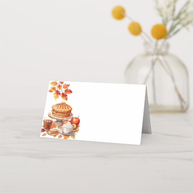 Cartão De Mesa Ação de Graças (Frente)