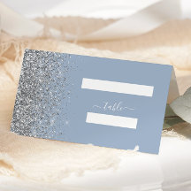 Adesivo de Casamento Azul Poeirento Moderno com Br