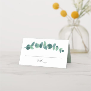 Cartão De Mesa Adorável Casamento Eucalyptus