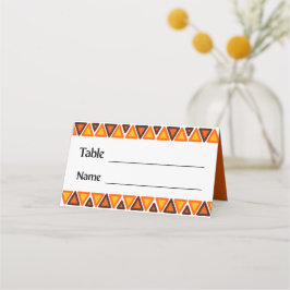 Cartão De Mesa African Ethnic Seamless Texture Pattern Wedding