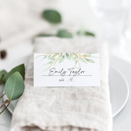 Cartão De Mesa Airy Botanical Wedding