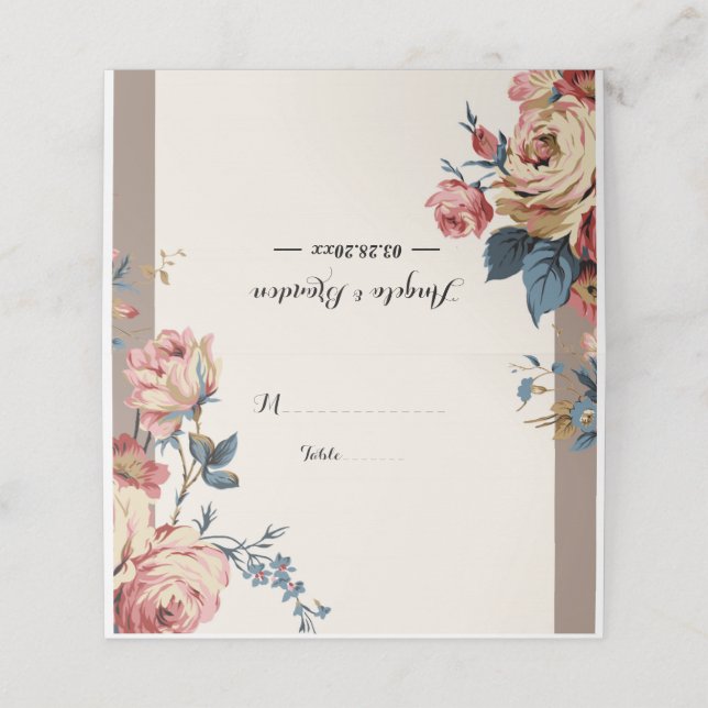 Cartão De Mesa amado (Exterior/Desdobrado)