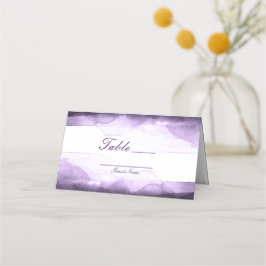 Cartão De Mesa Amethyst Roxo Ameixa Moderno Número da Mesa Assent