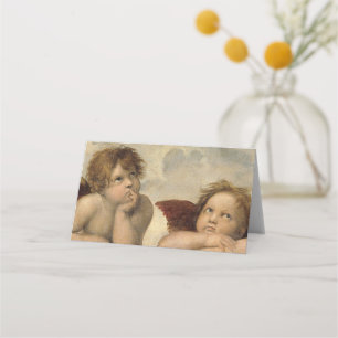 Cartão De Mesa Anjos de Raphael Cherubs