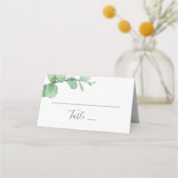 Aquarela eucalipto. Casamento ecologicamente corre