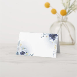 Cartão De Mesa aquarela rosa azul