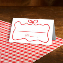 Arco Mão Desenhada Vermelha Ondulada Chá de Noiva