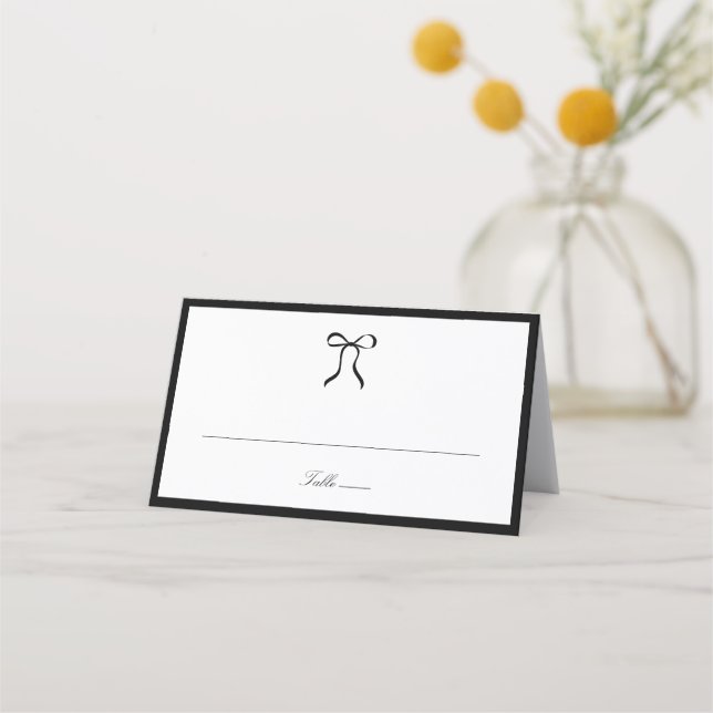 Cartão De Mesa Arco Simples Casamento Clássico (Frente)