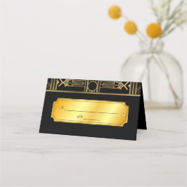 Cartão De Mesa Art Deco Gatsby Wedding