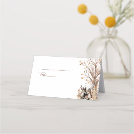 Cartão De Mesa Autumn Rustic Deer Wedding Collection