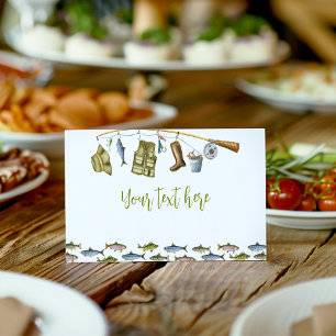 Cartão De Mesa Baleia-Comida-de-Aniversário de Um Garoto