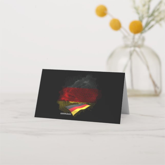 Cartão De Mesa bandeira da Alemanha (Frente)