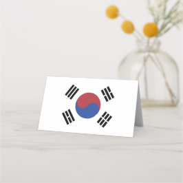 Cartão De Mesa Bandeira da Coreia do Sul