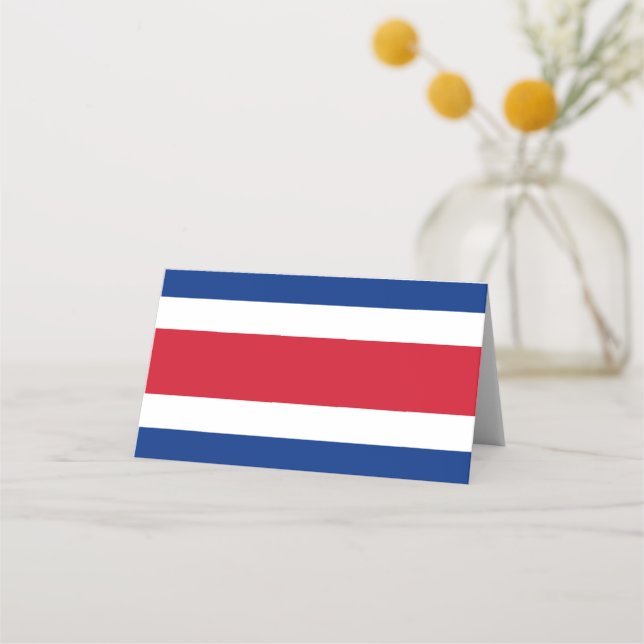 Cartão De Mesa bandeira da Costa Rica (Frente)