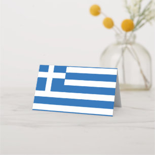 Cartão De Mesa Bandeira da Grécia da bandeira grega