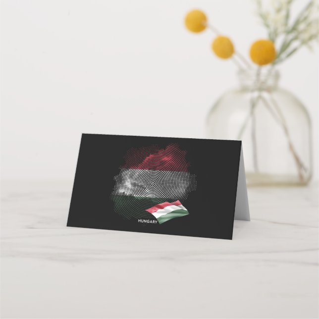 Cartão De Mesa bandeira da Hungria (Frente)